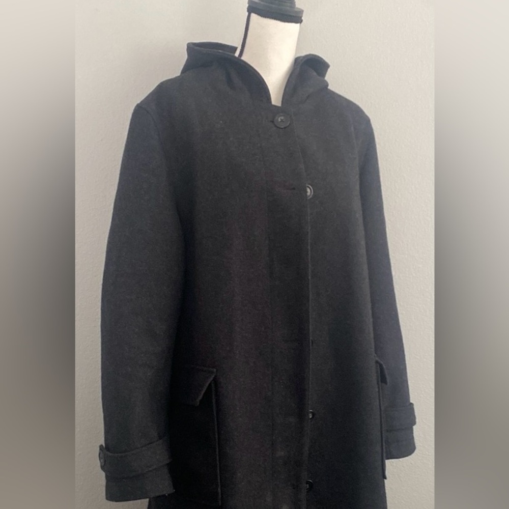 Gap Black Recycled Wool Coat - Picture 2 of 9